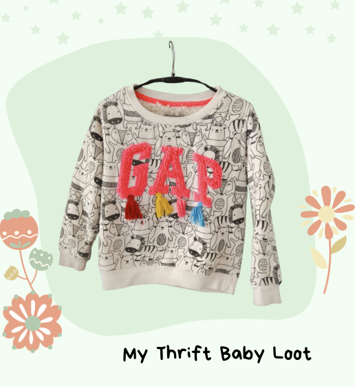 Preloved GAP fleece sweatshirt (3-5 years)